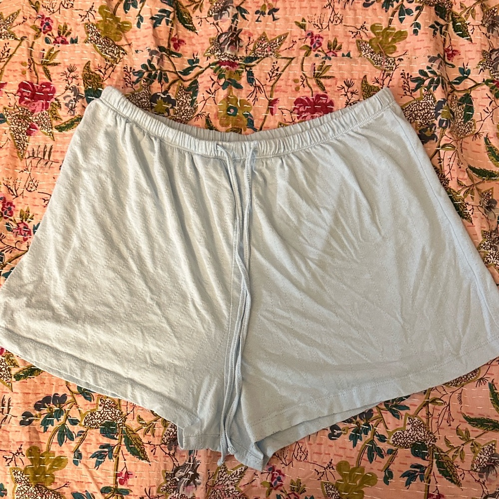 Light Blue Loungewear Shorts